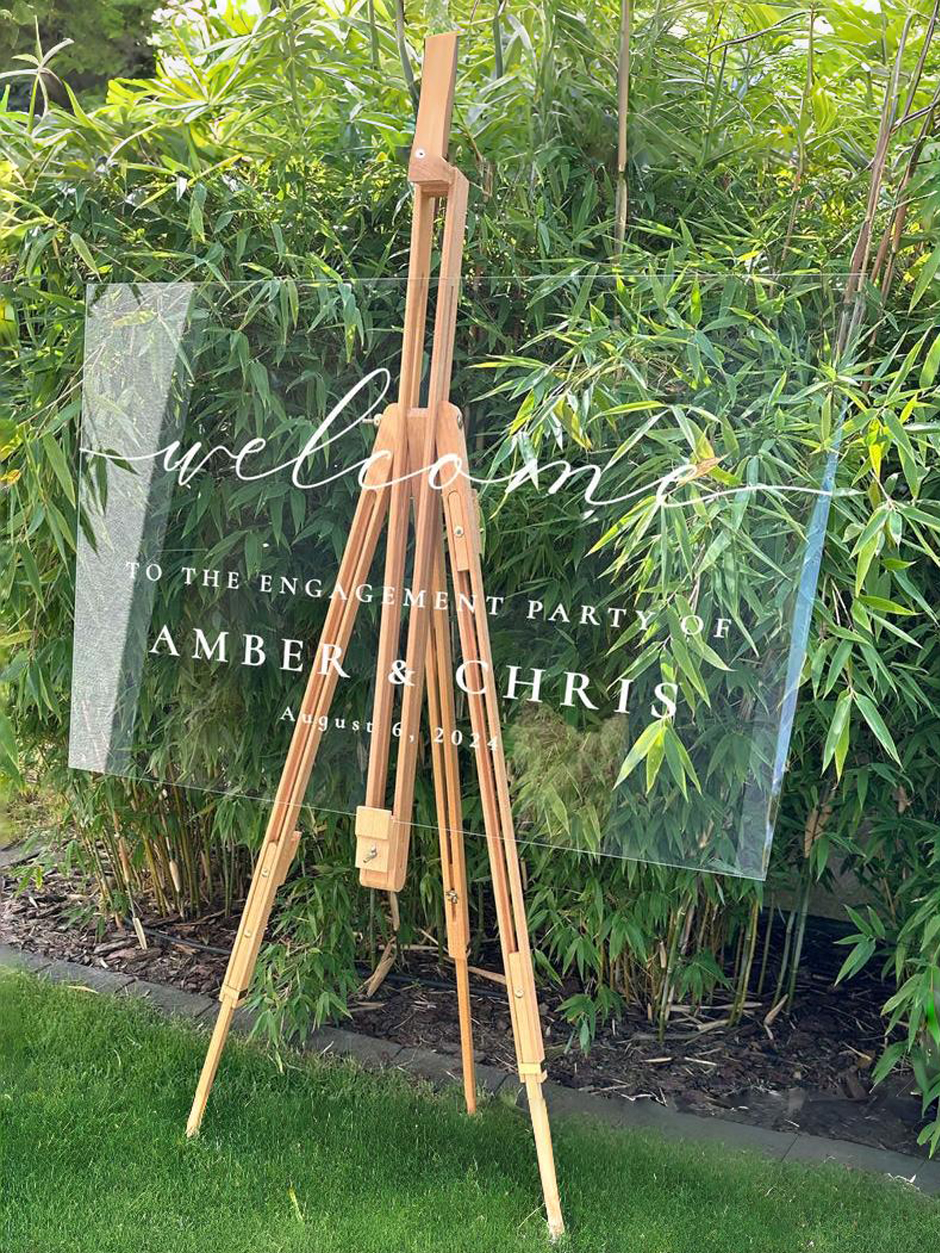 Acrylic Wedding Signage Welcome Board